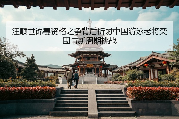 汪顺世锦赛资格之争背后折射中国游泳老将突围与新周期挑战