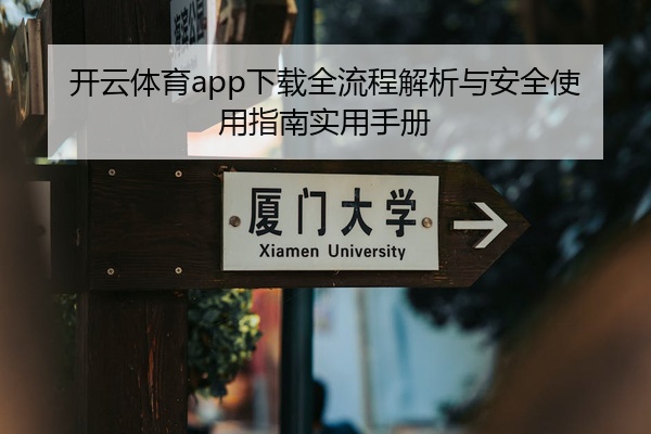 开云体育app下载全流程解析与安全使用指南实用手册